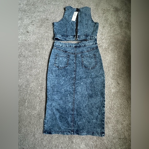 NWT PANDO stretch denim SET FROM souk + SEPIA - Picture 6 of 7